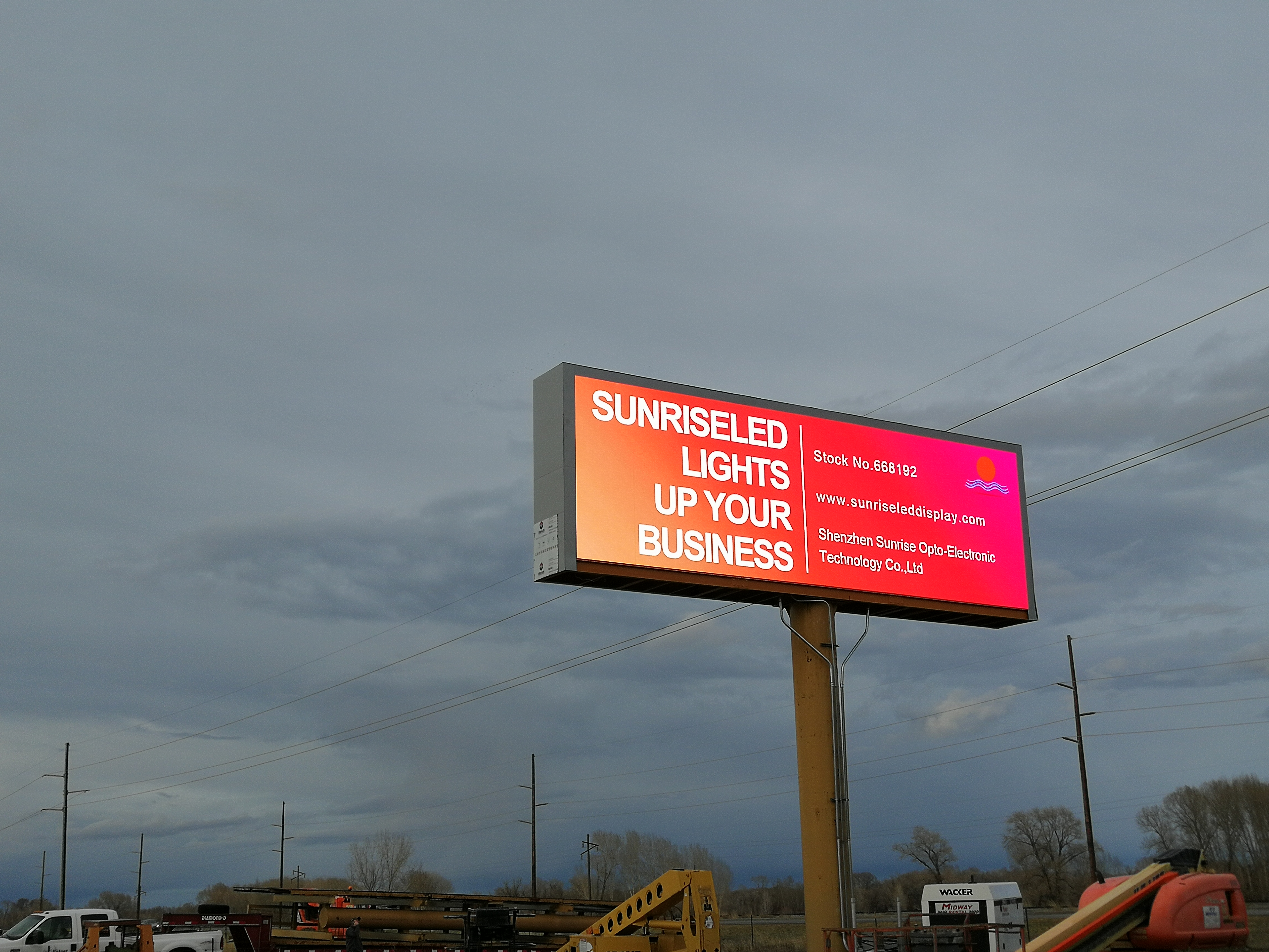 HD светодиодный рекламный щит загорается в Айдахо